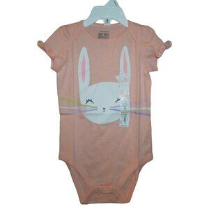 Jumping Beans Infant Toddler Short Sleeve Bunny Bodysuit Size 18M